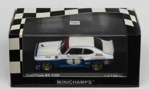 FORD: A NOS 1:43 scale Minichamps Ford Capri RS 3100 #5 Stommelen/Mass 1974 Zandvoort ETC Winner die-cast model