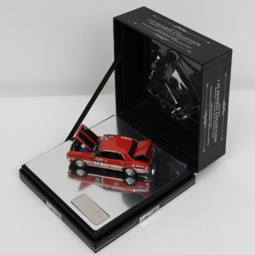 FORD: A NOS 1:43 scale Biante Reserve CollectionFord XW Falcon 1970 Bathurst Winner with opening bonnet/doors/boot Allan Moffat #64E die-cast model with numbered plaque 649/700