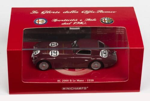 ALFA ROMEO: A NOS 1:43 scale Minichamps Alfa Romeo 8C 2900B Le Mans 1938 Sommer/Biondetti #19 die-cast model