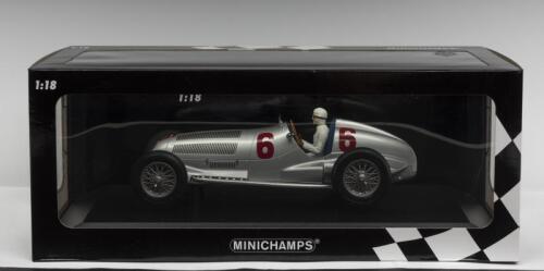 MERCEDES-BENZ: A NOS 1:18 scale Minichamps Mercedes-Benz W125 Nurburgring 1937 2nd Place Rudolf Caracciola #6 die-cast model 1 of 402 pieces