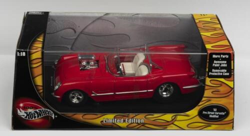 CORVETTE: A NOS 1:18 scale Hot Wheels Corvette 1953 Pro Street Modified die-cast model
