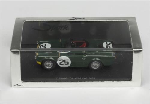TRIUMPH: A NOS 1:43 scale model Spark Triumph Trs #25 Le Mans 1961 M Becquart/M Rothschild