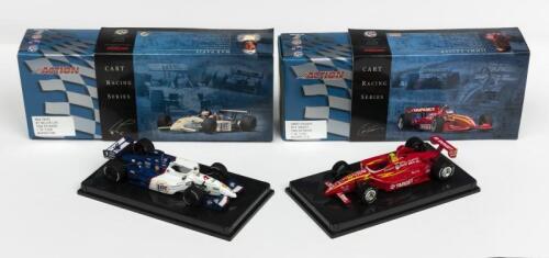 CART RACING: Two NOS 1:43 scale Action Collectables Champ Cars M Papis #8 "Miller Lite" & J Vasser #12 "Target" die-cast models