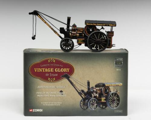 FOWLER: A NOS 1:50 scale Corgi Fowler B6 Crane Engine "Marstons Road Services" die-cast model with Numbered Certificate
