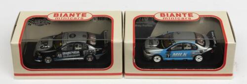 FORD: Two NOS 1:64 scale Biante Ford BA Falcon Supercars 2003 R Forbes #7 "OO Motorsport" & 2004 M Noske #48 "WPS Racing" die-cast models