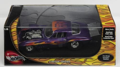 CORVETTE: A NOS 1:18 scale Hot Wheels Pro Street Purple Corvette Modified die-cast model