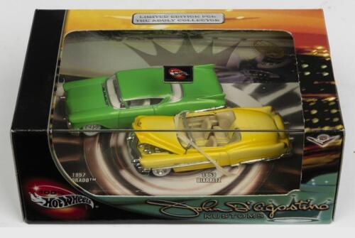 HOT WHEELS: A NOS Hot Wheels Twin Set "John D'Agostino's Kustoms" comprising "1957 Eldorado" & "1953 Biarritz" die-cast models