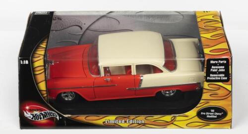 CHEVROLET: A NOS 1:18 scale Hot Wheels Chevy 1955 Pro Street Modified die-cast model