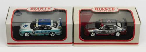 FORD: Two NOS 1:64 scale Biante Ford AU Falcon Supercars 2003 Jose Fernandez #55 & 2004 Brad Tilley #60 die-cast models