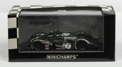 BENTLEY: A NOS 1:43 scale Minichamps Bentley Speed 8 #7 2003 Sebring 12hrs Kristensen/Smith/Capello die-cast model