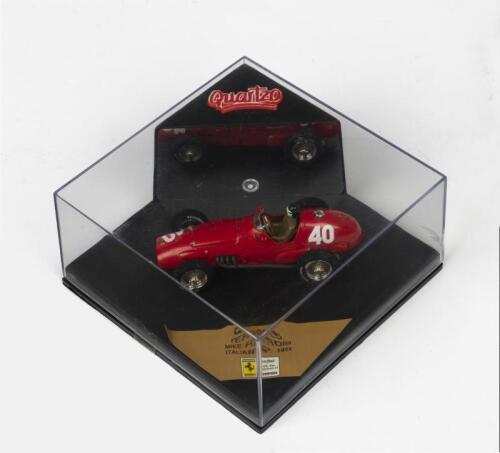 FERRARI: A NOS 1:43 scale Quartzo Formula 1 Ferrari 625 Mike Hawthorn #40 1954 Italian GP die cast model