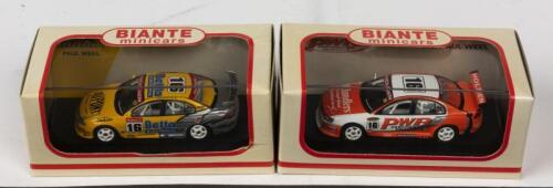 HOLDEN: Two NOS 1:64 scale Biante Holden VX/VY Commodore Supercars Paul Weel #16 die-cast models