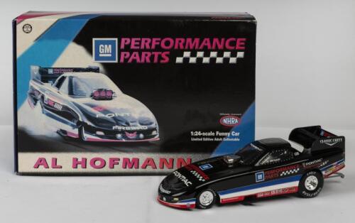 PONTIAC: A NOS 1:24 scale Action Racing Collectables Pontiac 1998 Al Hofmann Funny Car "GM Performance Parts" die-cast model