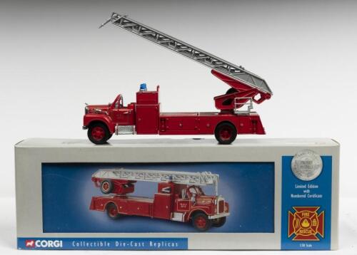 MACK: A NOS 1:50 scale Corgi Mack B Series Rear Mount Ladder " Milwaukee County No 2" numbered limited edition die-cast model