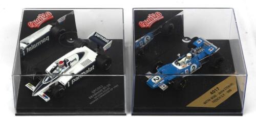 FORMULA 1: Two NOS 1:43 scale Quartzo Formula 1 Matra MS80 Jackie Stewart #2 1969 French GP & Brabham BT-50 Nelson Piquet 1982 Winner Canadian GP die cast models