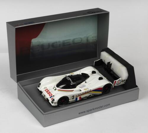 PEUGEOT: A NOS 1:18 scale Spark Model Peugeot 905 EVO 1 #3 Brabham/Bouchut/Helary 1993 LE MANS WINNERS "ESSO" with rear wing as separate fitment