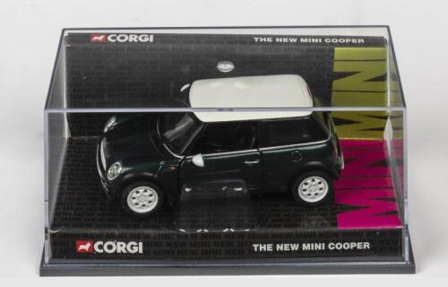 MINI: A NOS 1:36 scale Corgi New Mini Cooper Green with White Roof die-cast model