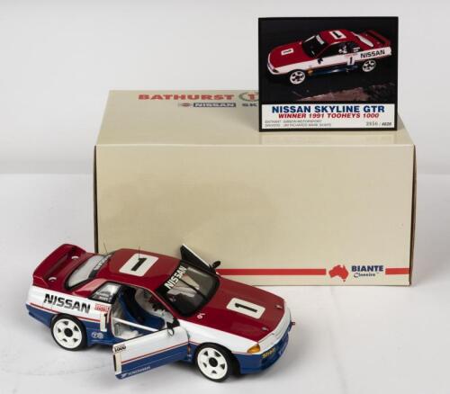NISSAN: A NOS 1:18 scale Biante Nissan Skyline GTR #1 Richards/Skaife 1991 BATHURST WINNERS "Nissan" numbered limited edition die-cast model