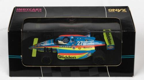 INDY CAR: A NOS 1:43 scale Onyx Lola Indy Car - Geoff Brabham #27 "Glidden-Menards" die-cast model