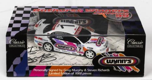 HOLDEN: A NOS 1:43 scale Classic Carlectables Holden Commodore #7 Murphy/Richards 1999 Bathurst Winners "Wynn's" personally signed numbered limited edition 468/1000 die-cast model