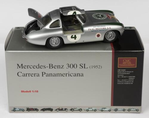 MERCEDES-BENZ: A NOS 1:18 scale CMC M-023 Mercedes-Benz 300SL 1952 Carrera Panamericana #4 Karl Kling die-cast model with information booklet