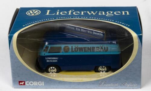 VOLKSWAGEN: A NOS Corgi VW Lieferwagen "Lowenbrau" die-cast model with numbered certificate
