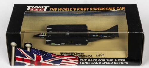 LAND SPEED VEHICLE: A NOS Lledo Andy Green's Thrust SSC "The World's First Supersonic Car" Land Speed Record Jet Car die-cast vehicle