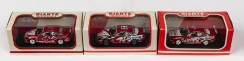 HOLDEN: Three NOS 1:64 scale Biante Holden VY/VZ Commodore "Holden Racing Team" 2003 Sandown Winner #1, 2004 Launch Car #2 & 2005 Skaife #2 die cast model
