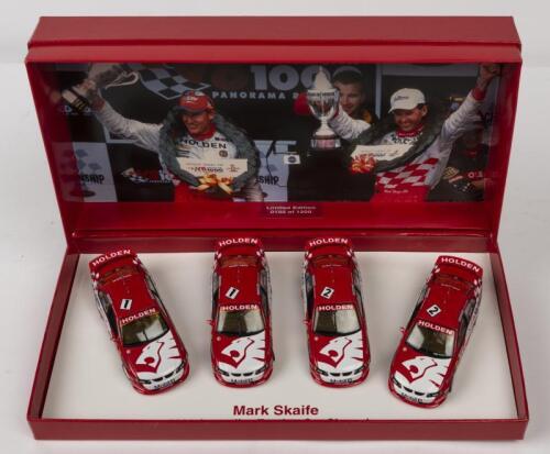 COMMODORE: A NOS Biante 4 car Commodore Presentation Set "Holden Racing Team" comemorating Mark Skaife 2001 ATCC limited edition 0192/1200 die-cast models