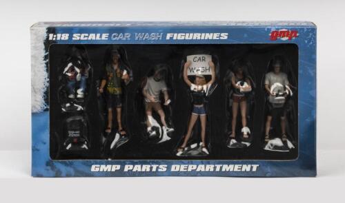 FIGURINES: A NOS 1:18 scale GMP "Car Wash" Figurines Set of 7