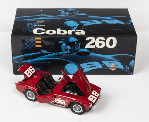 SHELBY: A NOS 1:18 scale Exoto #18125 Shelby AC Cobra 1962 #98: First Racing Cobra, die-cast model