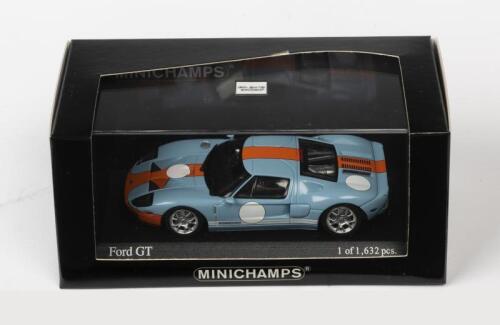 FORD: A NOS 1:43 scale Minichamps Ford 2006 GT Light Blue die-cast model