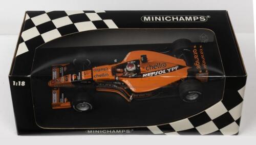 ARROWS: A NOS 1:18 scale Minichamps Formula 1 Arrows Supertec A21 2000 J. Verstappen die-cast model