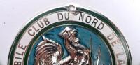 AUTOMOBILE CLUB DU NORD DE LA FRANCE: An original ACNF enamel car badge 10cm high, 8cm diameter. - 3