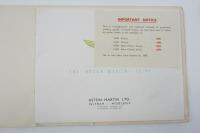 ASTON MARTIN: An original 1938 Aston Martin 15/98 brochure. - 2