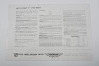 DB5: An original Aston Martin DB5 sales brochure. - 2