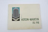 ASTON MARTIN: An original 1938 Aston Martin 15/98 brochure. - 9