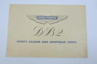 DB2: An original Aston Martin DB2 sales brochure.