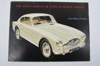 DB Mk III: An original Aston Martin DB Mk III Sports Saloon brochure.