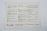 DB Mk III: An original Aston Martin DB Mk III Sports Saloon brochure. - 2