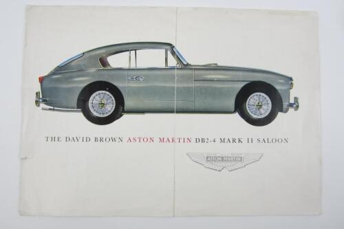 DB 2 - 4 Mk II: An original Aston Martin DB2 -4 sales brochure.