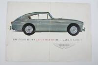 DB 2 - 4 Mk II: An original Aston Martin DB2 -4 sales brochure.