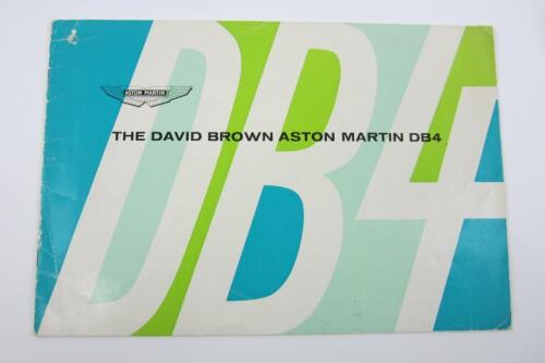 DB4: An original 1963 Aston Martin DB4 sales brochure.