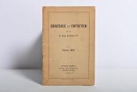 BUGATTI: A rare original 2 litres Bugatti maintenance booklet, Brochure "Graissage et entretien", 1924 edition with French text. Superb