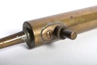 ENOTS: An original brass Enot High Pressure Oil Can - No.10A, with release button - 4