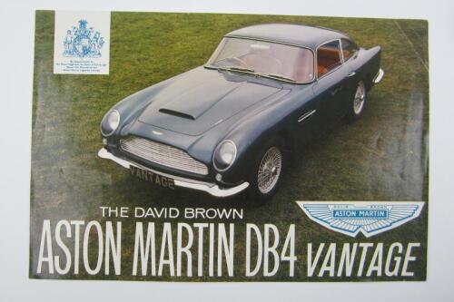 DB4 VANTAGE: An original DB4 Vantage sales brochure.