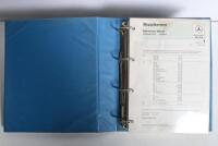 MERCEDES-BENZ: Two Mercedes-Benz Passenger Car Service and Maintenance Manuals. 'Service Manual - Maintenance, Tuning, Unit Replacement Passenger Cars starting August 1959' & 1980's 'Maintenance Manual, Passenger Cars, Volume 2' blue folded manual - 3