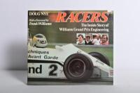 WILLIAMS: 'RACERS - The Inside Story of Williams Grand Prix Engineering' hardcover book by Doug Nye. Doug Nye signature