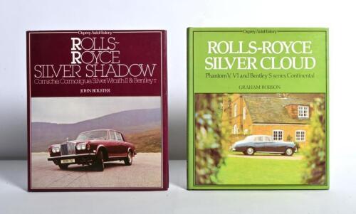 ROLLS-ROYCE: Two hardcover books published by Osprey AutoHistory detailing Rolls-Royce. Silver Cloud & Silver Shadow books