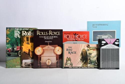 ROLLS-ROYCE: A collection of Rolls-Royce related literature. 'ROLLS-ROYCE THE HISTORY OF THE CAR' hardcover book by Martin Bennett